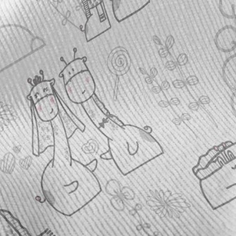 Happy Giraffe Couple Standard Corduroy