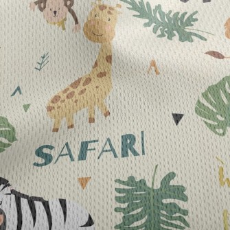 Tropical Jungle Zoo Athletic Mesh Flat Back