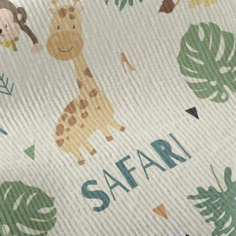 Tropical Jungle Zoo Standard Corduroy