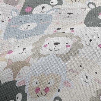 Cute Big-headed Animals Performance Linen