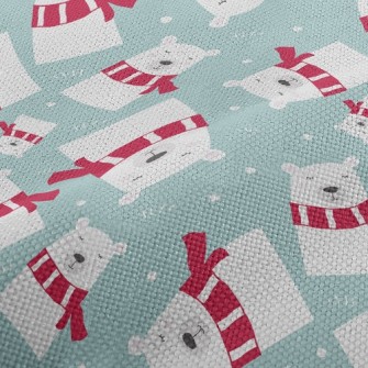 Striped Scarf Polar Bear Performance Linen