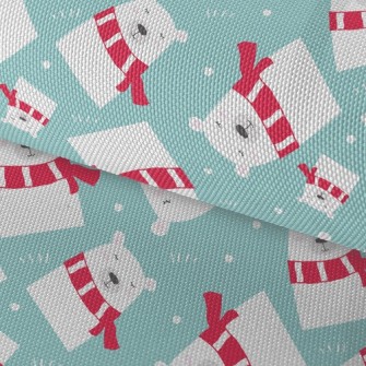 Striped Scarf Polar Bear Waterproof Oxford