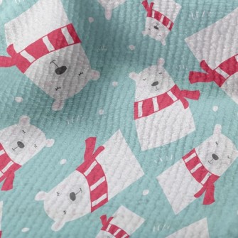 Striped Scarf Polar Bear Terry