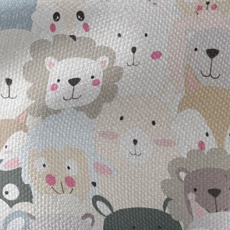 Cute Big-headed Animals Waterproof Canvas