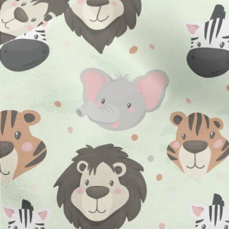 Tiger Lion Family Micro Fleece