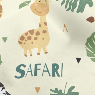 Tropical Jungle Zoo Micro Fleece