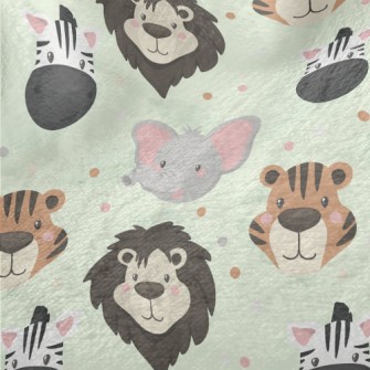 Tiger Lion Family Minky