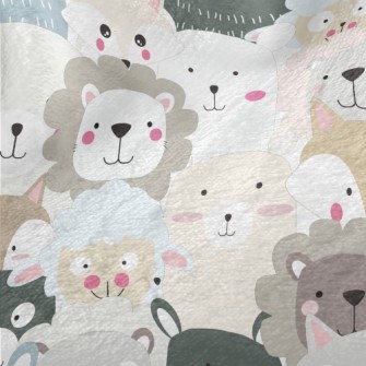 Cute Big-headed Animals Minky
