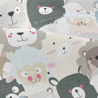 Cute Big-headed Animals Modern Jersey