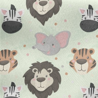 Tiger Lion Family Jersey Backed Fleece