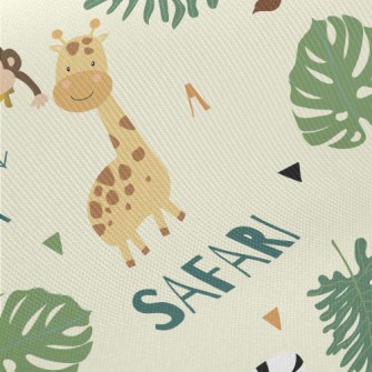 Tropical Jungle Zoo Midweight Cotton Poplin