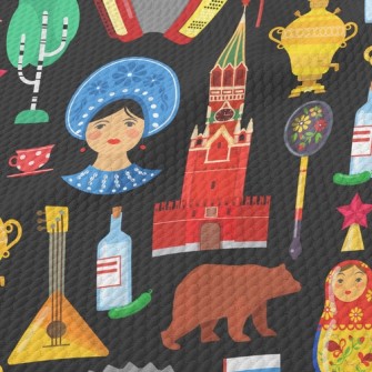 Russian Urban Culture Birdseye Piqué