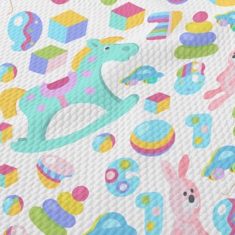 Children&#39;s Toy Room Birdseye Piqué