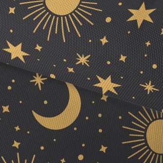 Dazzling Stars Sun Moon Waterproof Oxford