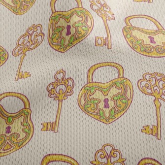 Special Lace Key Athletic Mesh Flat Back