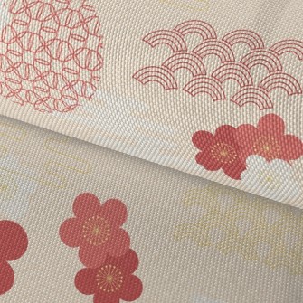 Japanese Classical Cherry Blos Waterproof Oxford