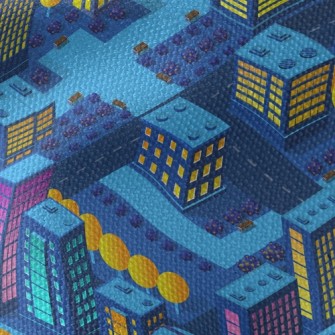 Three-dimensional Urban Buildi Waterproof Canvas