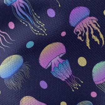 Fantasy Gradient Jellyfish Waterproof Canvas