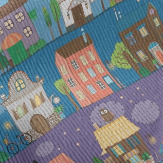 Street Of Colorful Houses Standard Corduroy