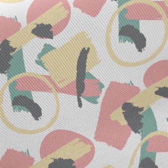 Artistic Watercolor Lines Twill