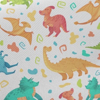 Happy Dancing Dinosaurs Twill