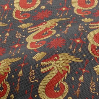 Ancient Chinese Mythical Beast Performance Linen