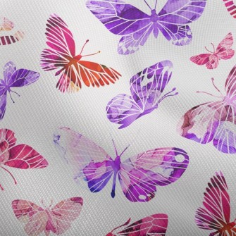 Silhouette Beautiful Butterfly Dobby