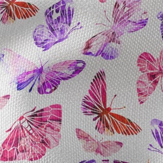 Silhouette Beautiful Butterfly Waterproof Canvas