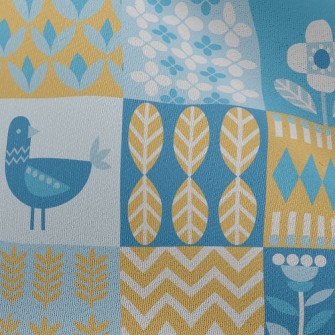Funny Geometric Birds And Flow Chiffon