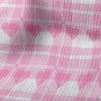 Classic Plaid With Hearts Terry