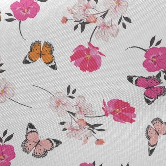 Happy Flying Butterflies And F Twill