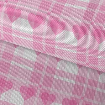 Classic Plaid With Hearts Waterproof Oxford