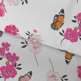Happy Flying Butterflies And F Waterproof Oxford