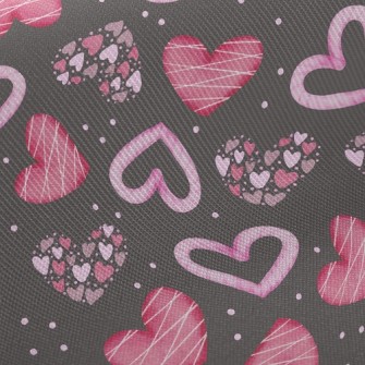 Changeable Shapes Of Hearts Twill