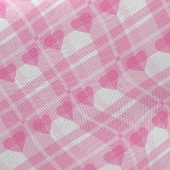 Classic Plaid With Hearts Twill