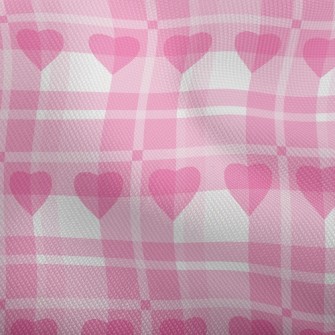 Classic Plaid With Hearts Dobby
