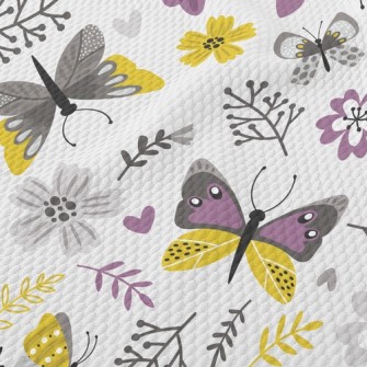 Garden Butterfly Birdseye Piqué
