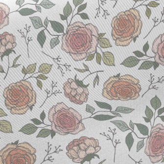 Beautiful Bicolor Rose Twill