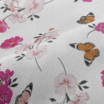 Happy Flying Butterflies And F Performance Linen