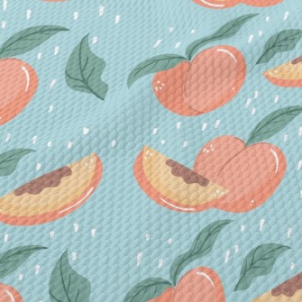 Plump And Sweet Peach Birdseye Piqué