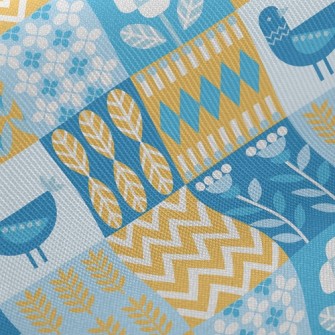 Funny Geometric Birds And Flow Twill