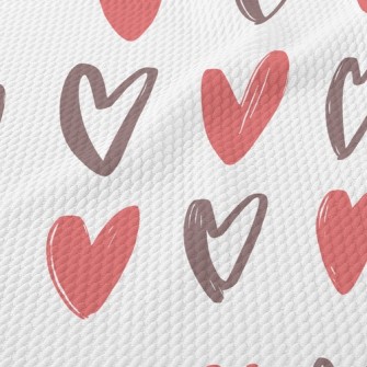 Random Lines Of Love Birdseye Piqué