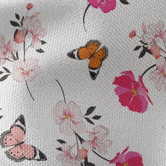Happy Flying Butterflies And F Waterproof Canvas