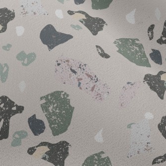 Abstract Mottled Color Blocks Chiffon