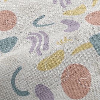 Colorful Abstract Color Blocks Performance Linen