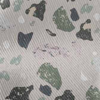 Abstract Mottled Color Blocks Standard Corduroy