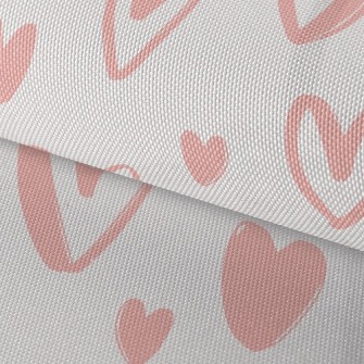 Simple Outline Of Love Paintin Waterproof Oxford