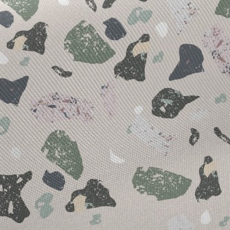 Abstract Mottled Color Blocks Twill