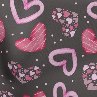 Changeable Shapes Of Hearts Stretch Ponte