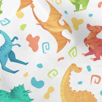 Happy Dancing Dinosaurs Micro Fleece